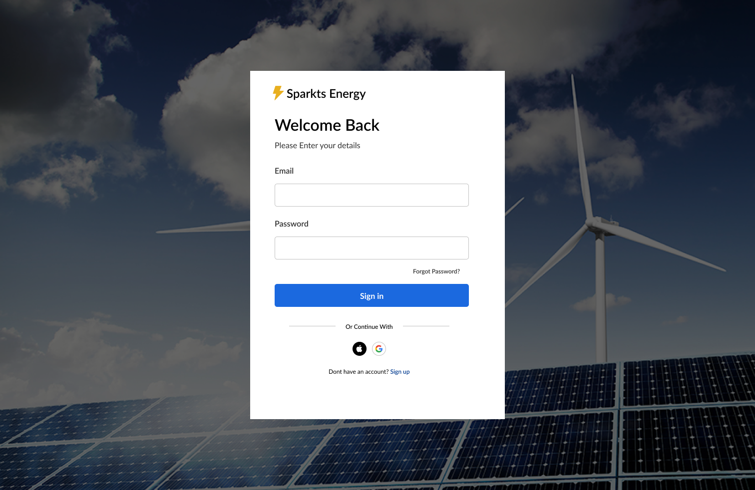 Energy design for website